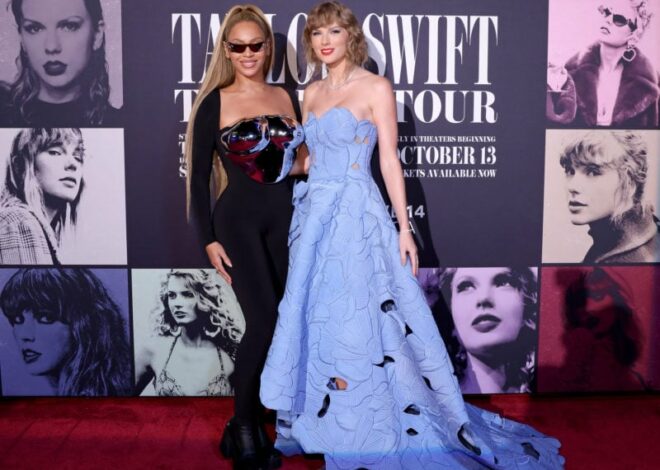 Beyoncé and Taylor Swift Had a Red Carpet Moment in Polar Opposite Styles