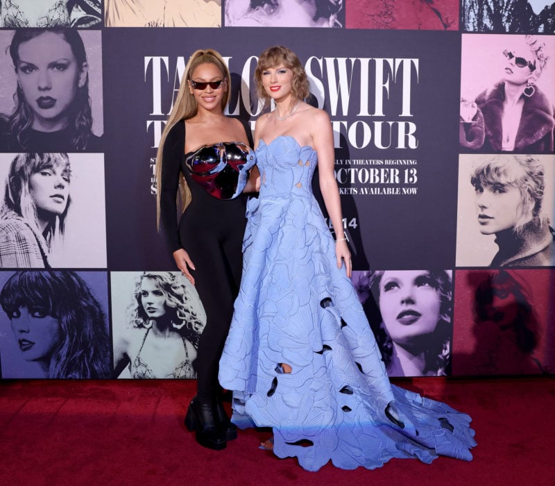 Beyoncé and Taylor Swift Had a Red Carpet Moment in Polar Opposite Styles